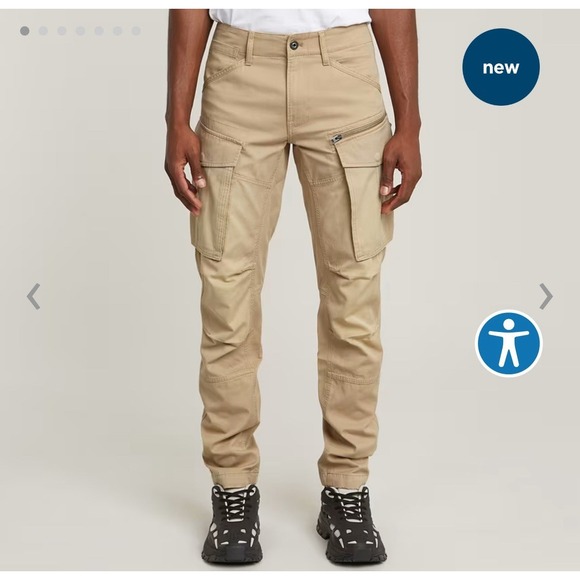 G-Star Raw Pants Men Size 32-30 Cargo Ripstop Rovic 3D‎ Regular Tapered NEW - Picture 1 of 14